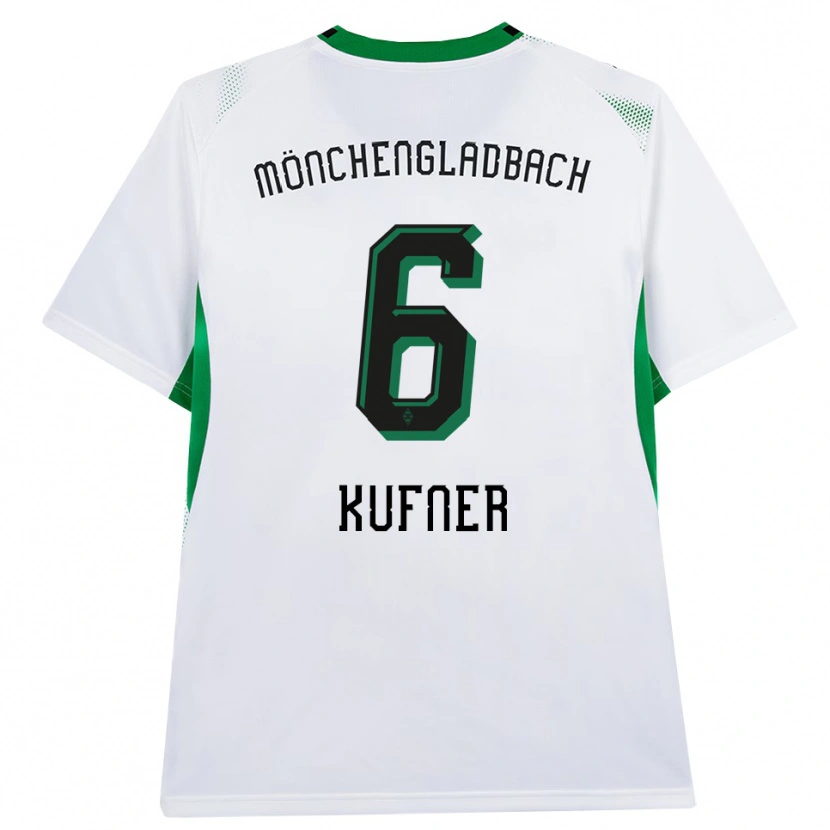 Danxen Mujer Camiseta Anne-Catherine Kufner #6 Blanco Negro Verde 1ª Equipación 2026/27 La Camisa