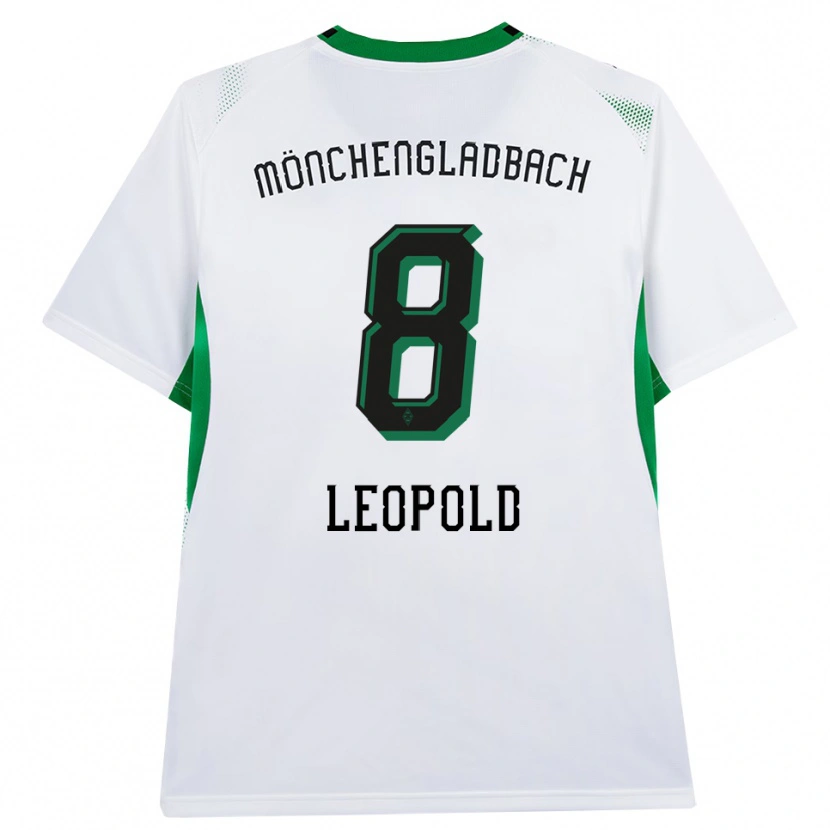 Danxen Mujer Camiseta Enzo Leopold #8 Blanco Negro Verde 1ª Equipación 2026/27 La Camisa