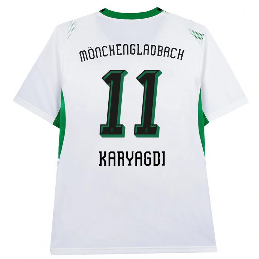 Danxen Mujer Camiseta Kerim Karyagdi #11 Blanco Negro Verde 1ª Equipación 2026/27 La Camisa