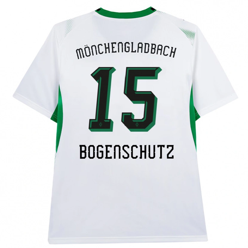Danxen Mujer Camiseta Kerstin Bogenschutz #15 Blanco Negro Verde 1ª Equipación 2026/27 La Camisa