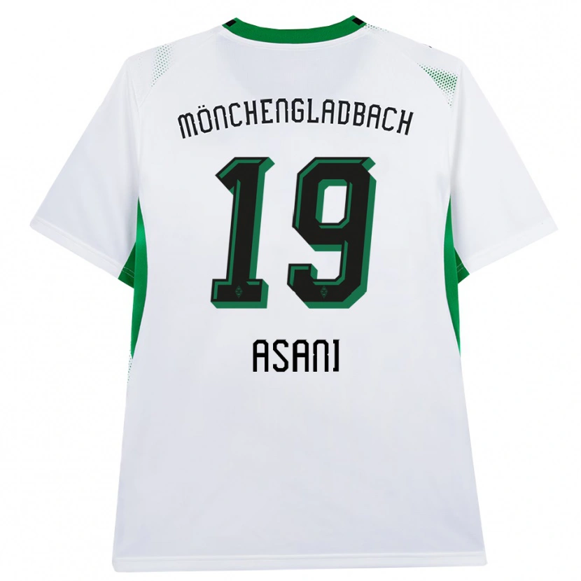 Danxen Mujer Camiseta Aldrin Asani #19 Blanco Negro Verde 1ª Equipación 2026/27 La Camisa