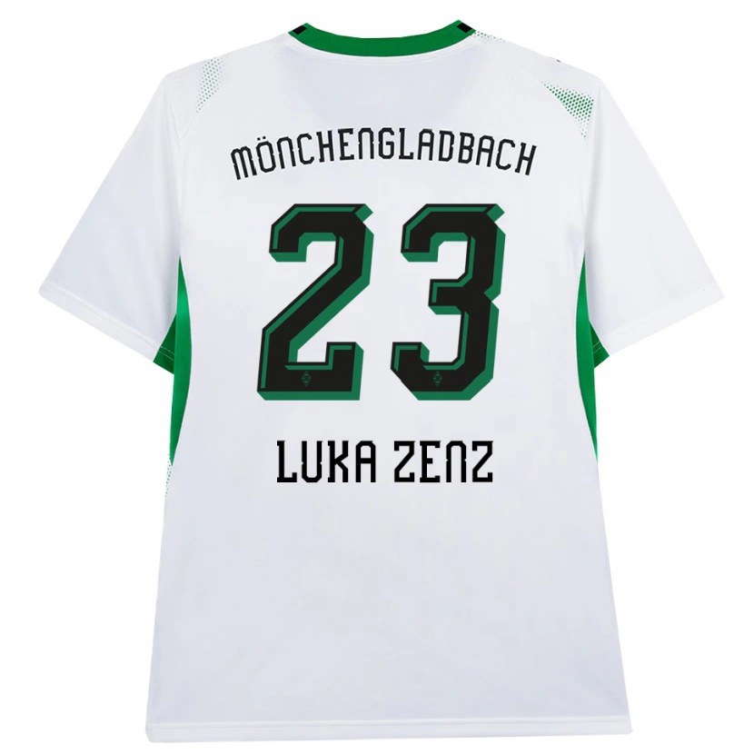 Danxen Mujer Camiseta Paul Luka Zenz #23 Blanco Negro Verde 1ª Equipación 2026/27 La Camisa