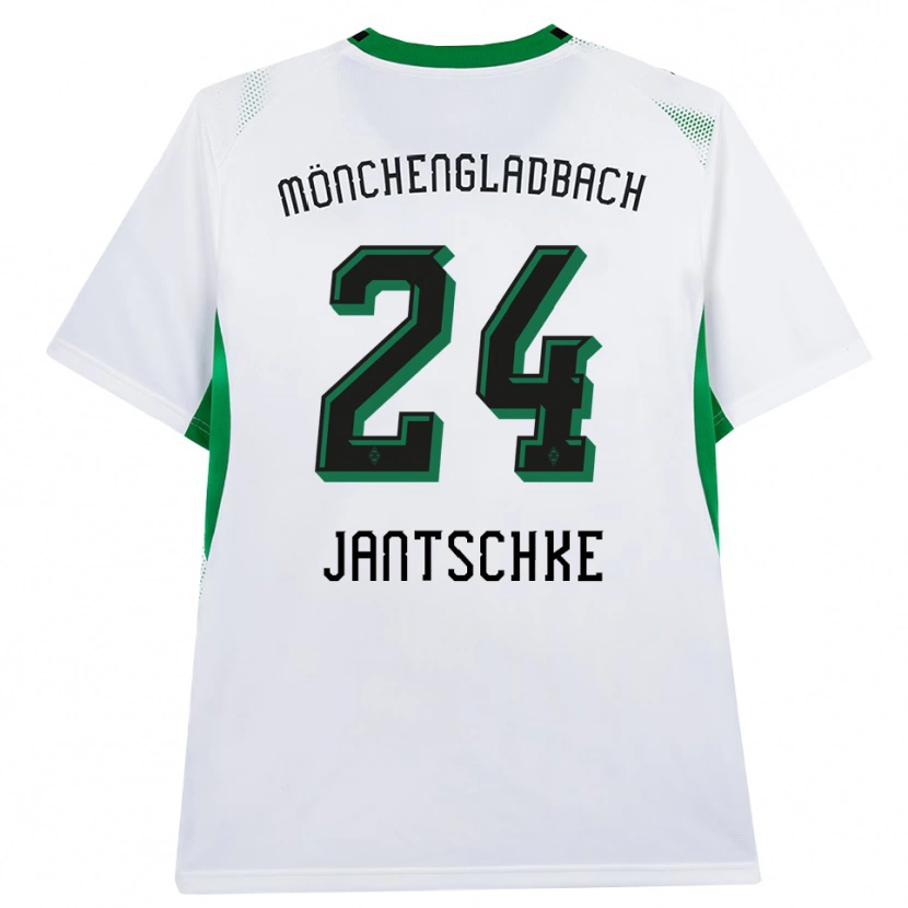 Danxen Mujer Camiseta Tony Jantschke #24 Blanco Negro Verde 1ª Equipación 2026/27 La Camisa