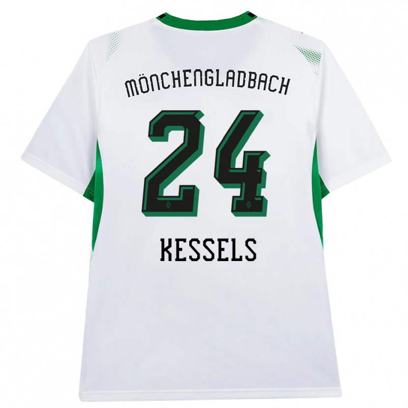 Danxen Mujer Camiseta Imke Kessels #24 Blanco Negro Verde 1ª Equipación 2026/27 La Camisa