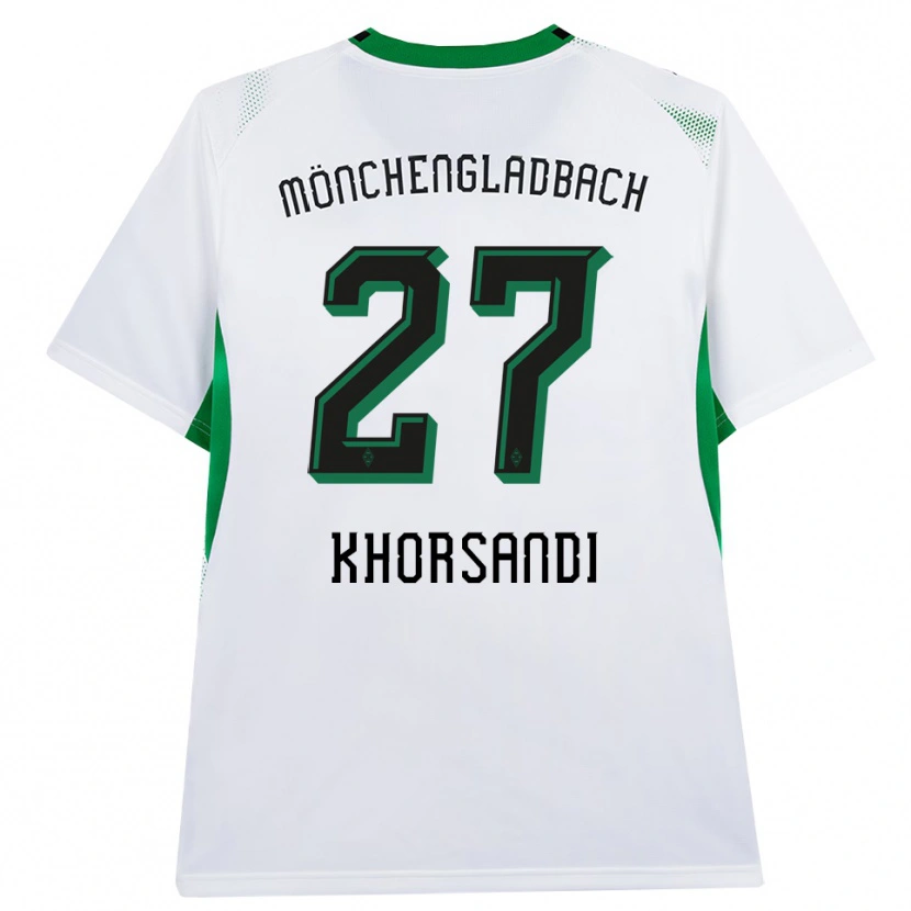 Danxen Mujer Camiseta Radin Khorsandi #27 Blanco Negro Verde 1ª Equipación 2026/27 La Camisa