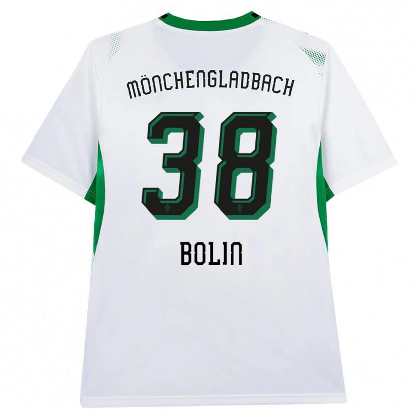 Danxen Mujer Camiseta Hugo Bolin #38 Blanco Negro Verde 1ª Equipación 2026/27 La Camisa