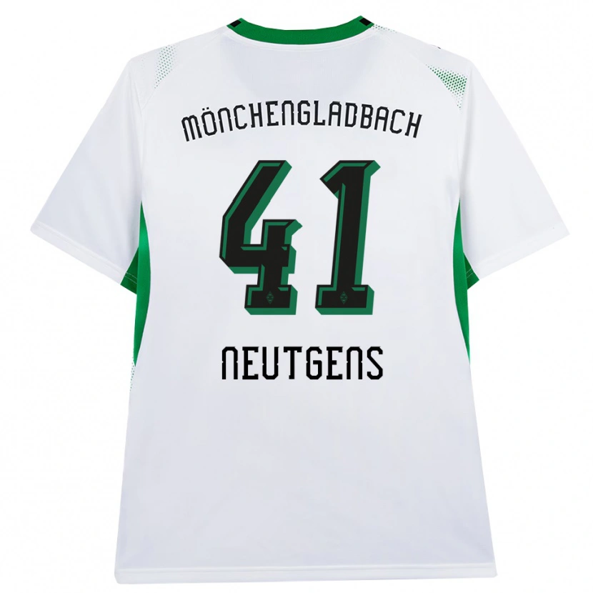 Danxen Mujer Camiseta Maximilian Neutgens #41 Blanco Negro Verde 1ª Equipación 2026/27 La Camisa