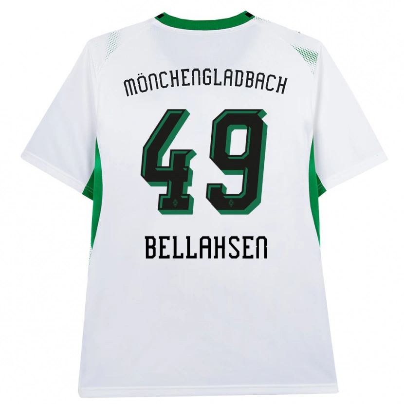 Danxen Mujer Camiseta Joseph Bellahsen #49 Blanco Negro Verde 1ª Equipación 2026/27 La Camisa