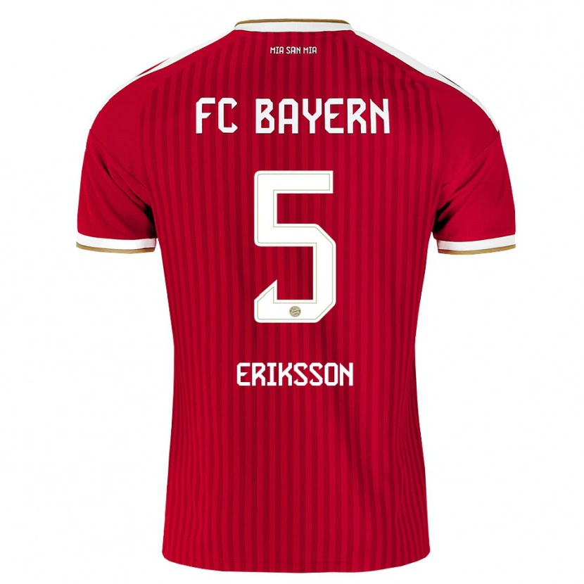 Danxen Mujer Camiseta Magdalena Eriksson #5 Rojo Blanco Azul 1ª Equipación 2026/27 La Camisa