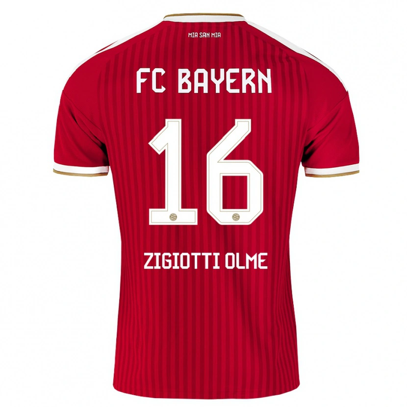 Danxen Mujer Camiseta Julia Zigiotti Olme #16 Rojo Blanco Azul 1ª Equipación 2026/27 La Camisa
