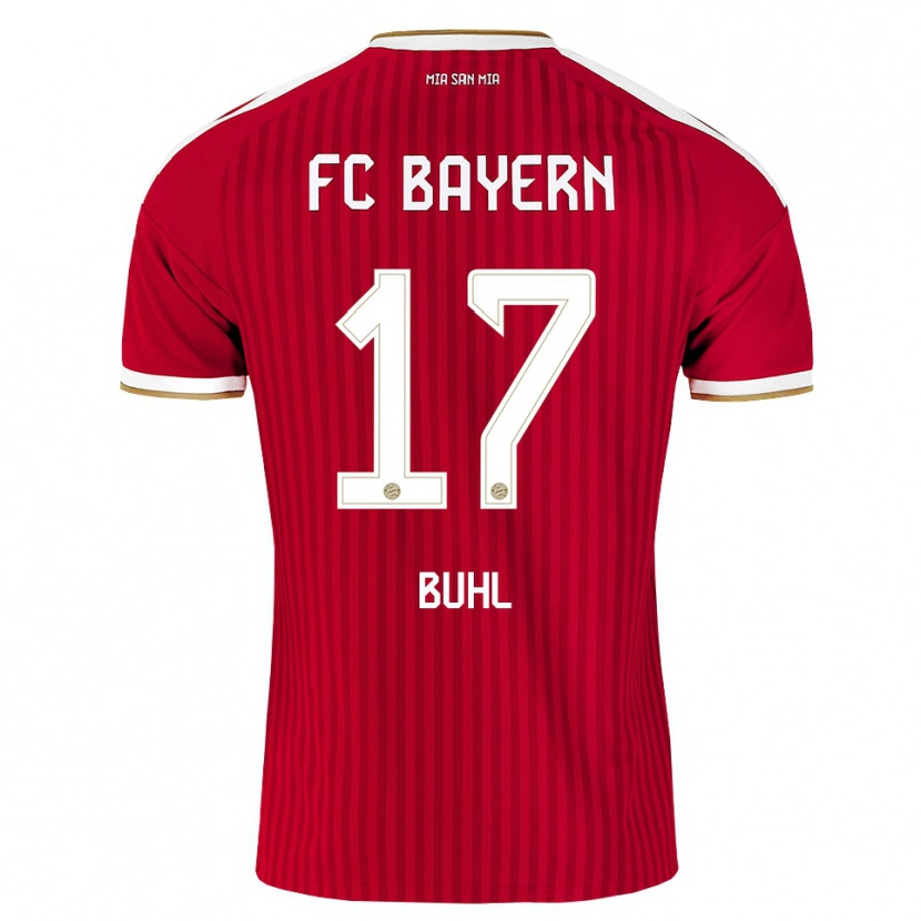 Danxen Mujer Camiseta Klara Buhl #17 Rojo Blanco Azul 1ª Equipación 2026/27 La Camisa