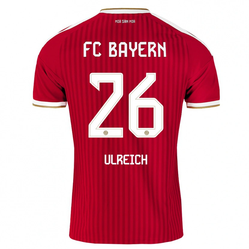 Danxen Mujer Camiseta Sven Ulreich #26 Rojo Blanco Azul 1ª Equipación 2026/27 La Camisa