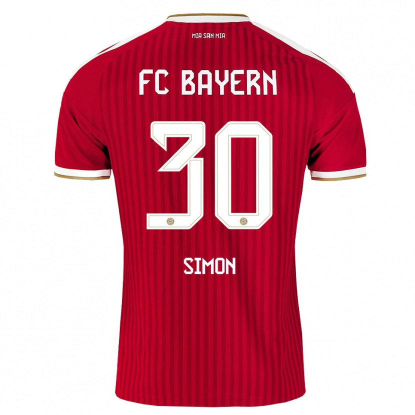 Danxen Mujer Camiseta Carolin Simon #30 Rojo Blanco Azul 1ª Equipación 2026/27 La Camisa