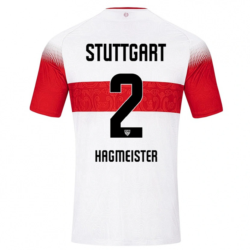 Danxen Mujer Camiseta Tom Hagmeister #2 Blanco Rojo Amarillo 1ª Equipación 2026/27 La Camisa