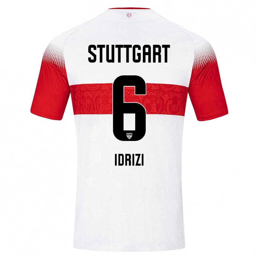 Danxen Mujer Camiseta Almand Idrizi #6 Blanco Rojo Amarillo 1ª Equipación 2026/27 La Camisa