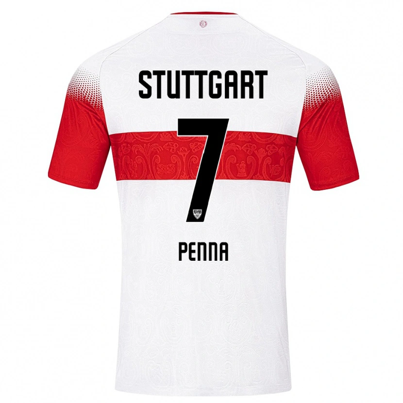 Danxen Mujer Camiseta Lauri Penna #7 Blanco Rojo Amarillo 1ª Equipación 2026/27 La Camisa