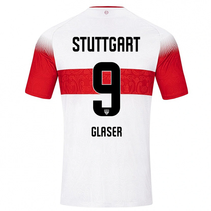 Danxen Mujer Camiseta Julia Glaser #9 Blanco Rojo Amarillo 1ª Equipación 2026/27 La Camisa