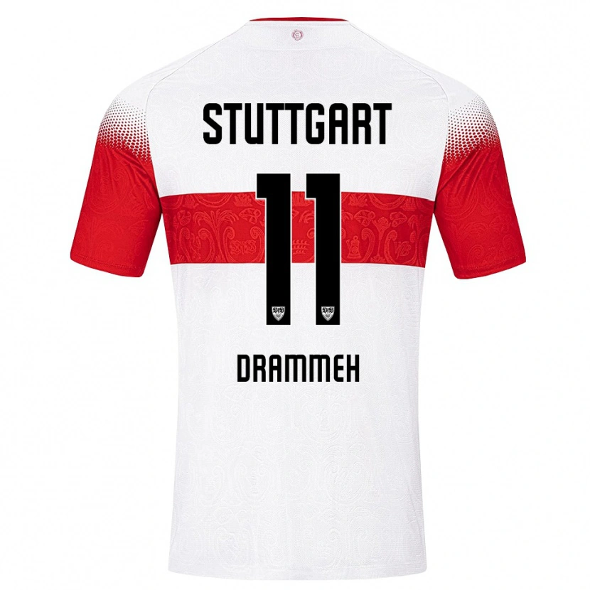 Danxen Mujer Camiseta Mohamed Drammeh #11 Blanco Rojo Amarillo 1ª Equipación 2026/27 La Camisa