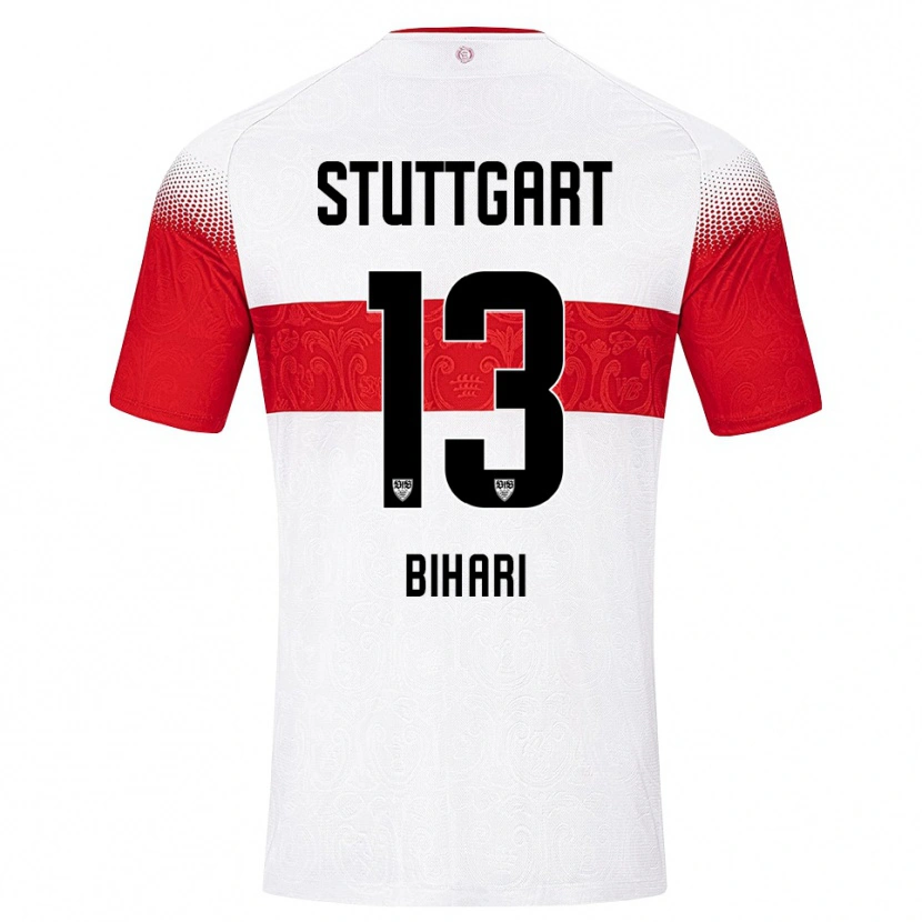 Danxen Mujer Camiseta Ervin Bihari #13 Blanco Rojo Amarillo 1ª Equipación 2026/27 La Camisa