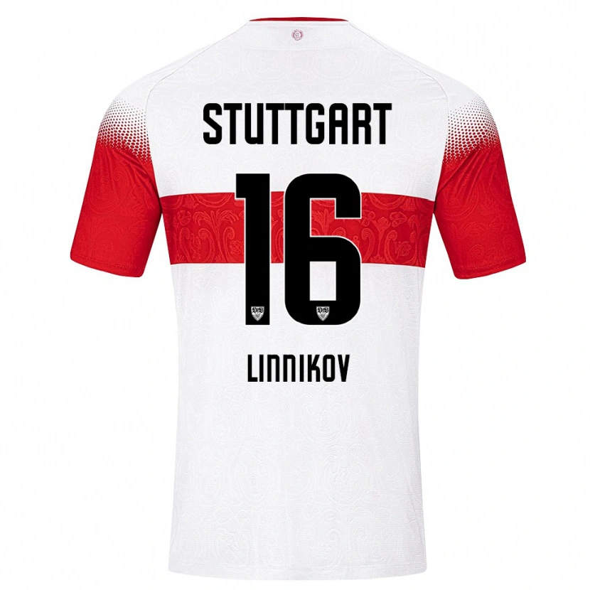 Danxen Mujer Camiseta Vsevolod Linnikov #16 Blanco Rojo Amarillo 1ª Equipación 2026/27 La Camisa