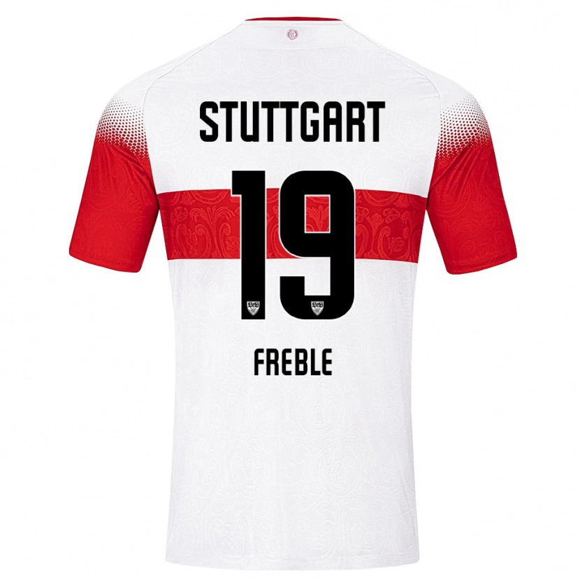 Danxen Mujer Camiseta Kenny Freßle #19 Blanco Rojo Amarillo 1ª Equipación 2026/27 La Camisa