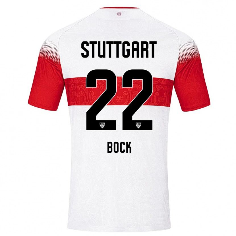Danxen Mujer Camiseta Julian Bock #22 Blanco Rojo Amarillo 1ª Equipación 2026/27 La Camisa