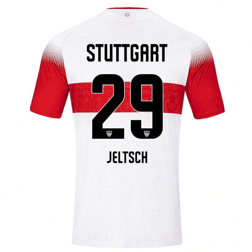 Danxen Mujer Camiseta Finn Jeltsch #29 Blanco Rojo Amarillo 1ª Equipación 2026/27 La Camisa