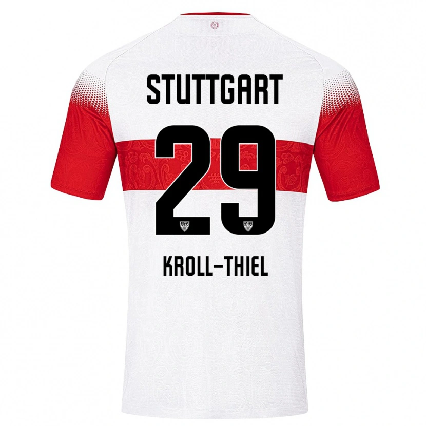 Danxen Mujer Camiseta Colin Kroll-Thiel #29 Blanco Rojo Amarillo 1ª Equipación 2026/27 La Camisa