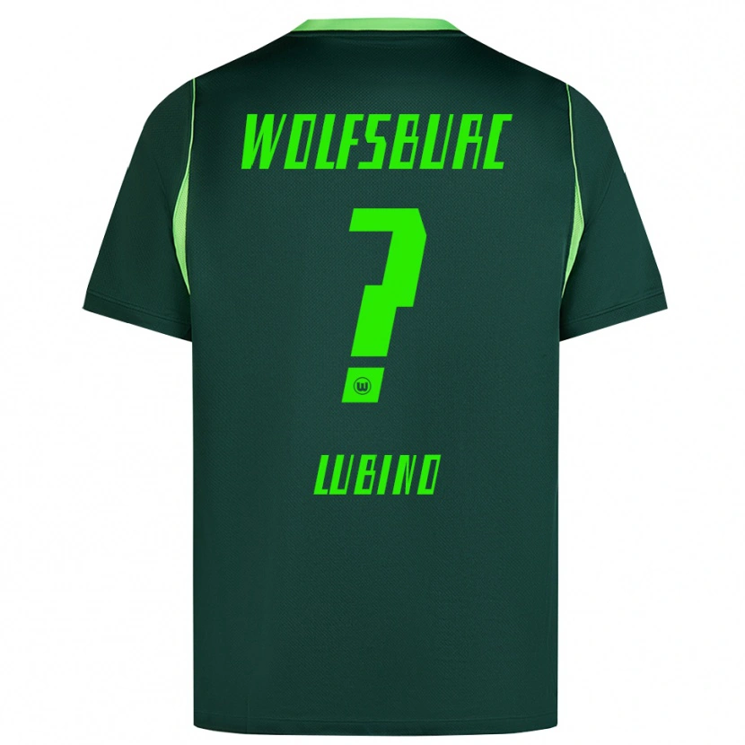 Danxen Mujer Camiseta Francesco Lubino #0 Verde Oscuro Blanco 1ª Equipación 2026/27 La Camisa