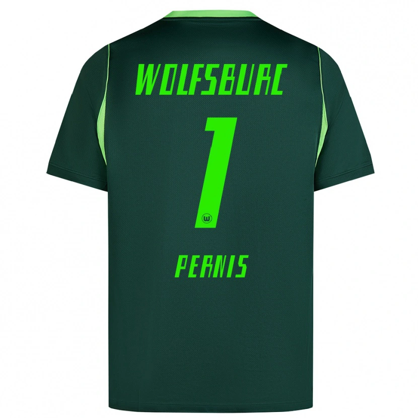 Danxen Mujer Camiseta Dusan Pernis #1 Verde Oscuro Blanco 1ª Equipación 2026/27 La Camisa