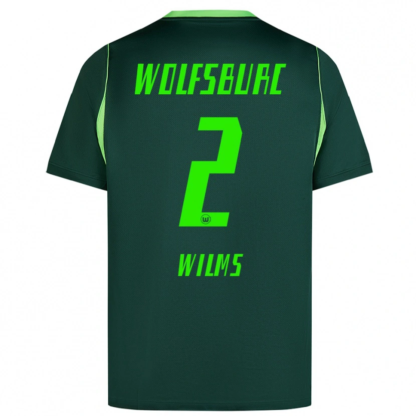 Danxen Mujer Camiseta Lynn Wilms #2 Verde Oscuro Blanco 1ª Equipación 2026/27 La Camisa