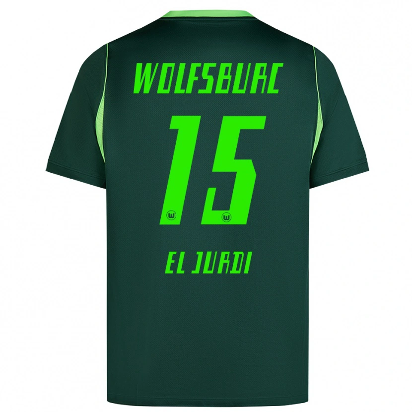 Danxen Mujer Camiseta Joud El Jurdi #15 Verde Oscuro Blanco 1ª Equipación 2026/27 La Camisa
