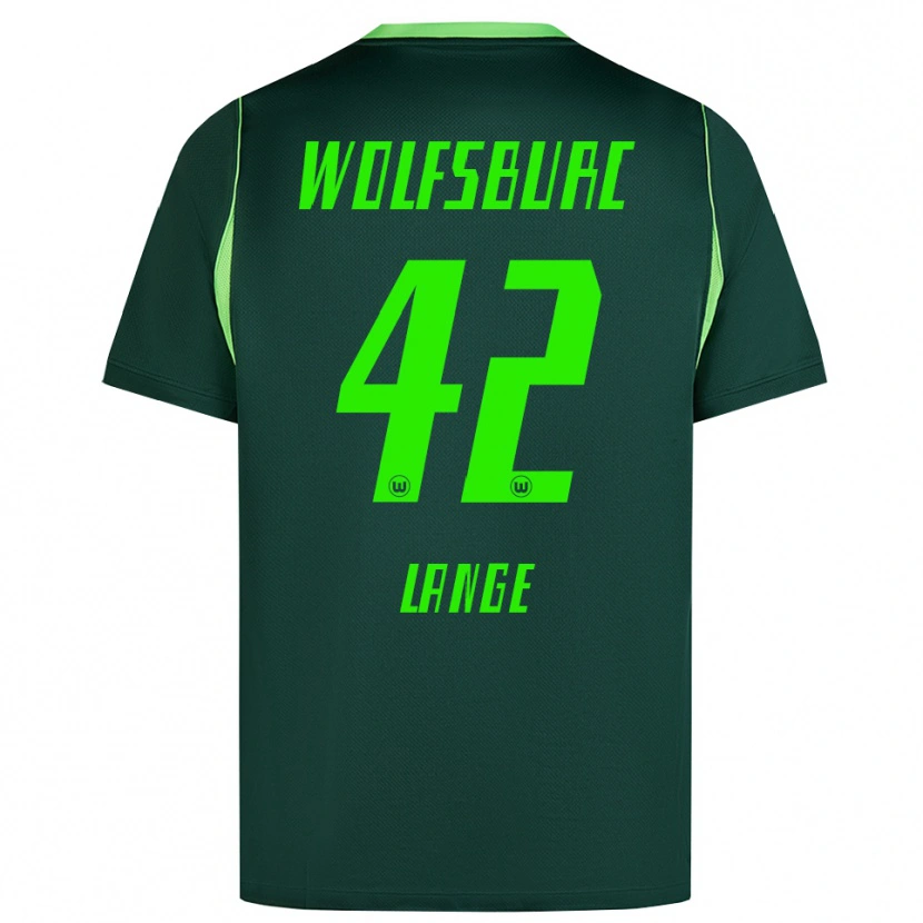Danxen Mujer Camiseta Felix Lange #42 Verde Oscuro Blanco 1ª Equipación 2026/27 La Camisa