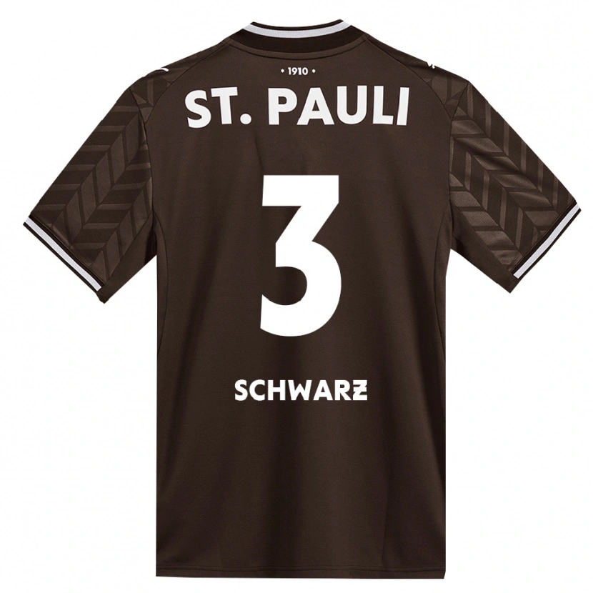 Danxen Mujer Camiseta Jannick Schwarz #3 Café Blanco 1ª Equipación 2026/27 La Camisa