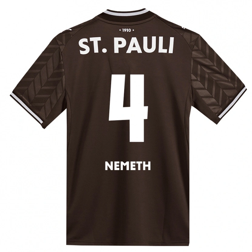 Danxen Mujer Camiseta David Nemeth #4 Café Blanco 1ª Equipación 2026/27 La Camisa