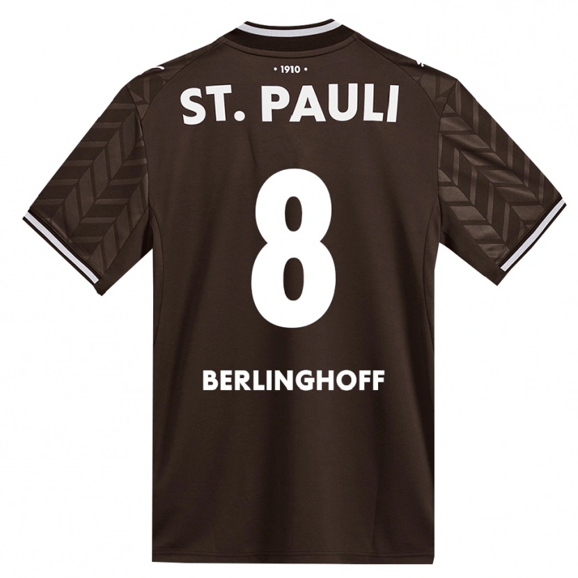 Danxen Mujer Camiseta Marlene Berlinghoff #8 Café Blanco 1ª Equipación 2026/27 La Camisa