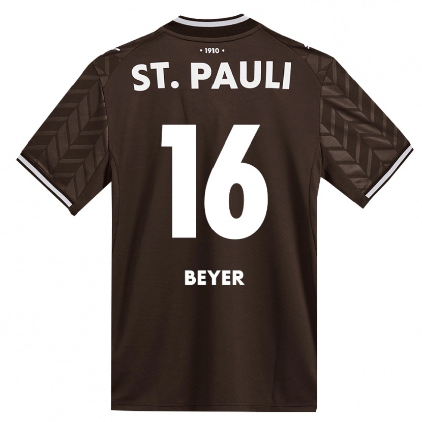 Danxen Mujer Camiseta Lasse Beyer #16 Café Blanco 1ª Equipación 2026/27 La Camisa