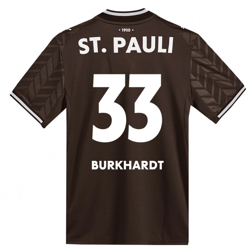 Danxen Mujer Camiseta Jannik Burkhardt #33 Café Blanco 1ª Equipación 2026/27 La Camisa