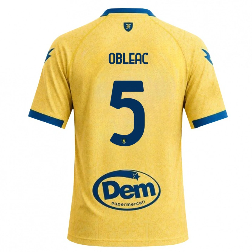 Danxen Mujer Camiseta Matteo Obleac #5 Caqui Negro Azul 1ª Equipación 2026/27 La Camisa