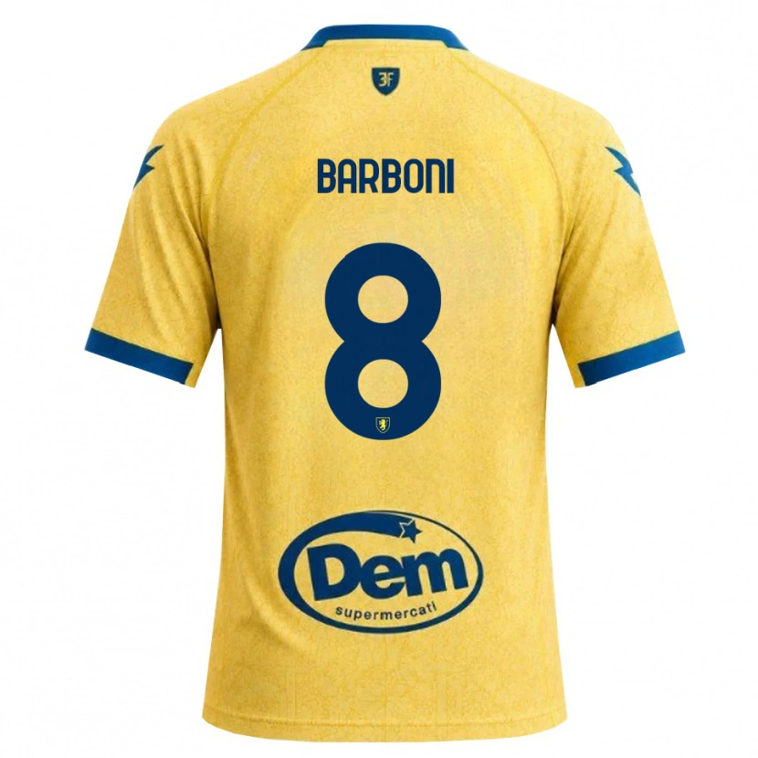 Danxen Mujer Camiseta David Barboni #8 Caqui Negro Azul 1ª Equipación 2026/27 La Camisa