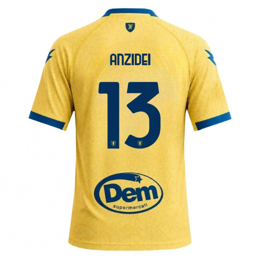 Danxen Mujer Camiseta Massimo Anzidei #13 Caqui Negro Azul 1ª Equipación 2026/27 La Camisa