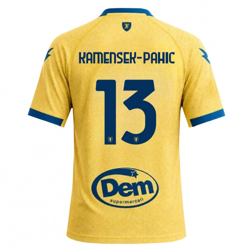 Danxen Mujer Camiseta Matjaz Kamensek-Pahic #13 Caqui Negro Azul 1ª Equipación 2026/27 La Camisa