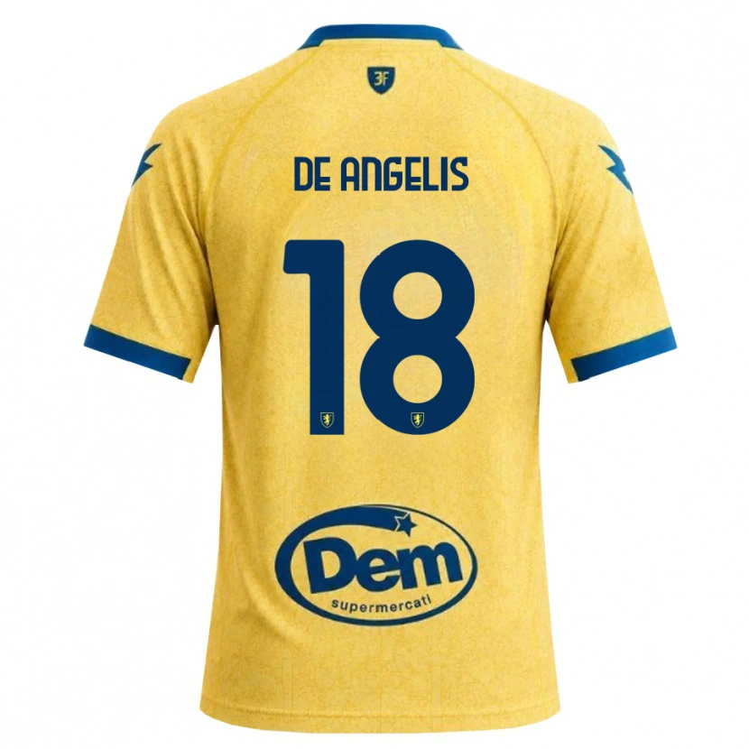 Danxen Mujer Camiseta Cristian De Angelis #18 Caqui Negro Azul 1ª Equipación 2026/27 La Camisa