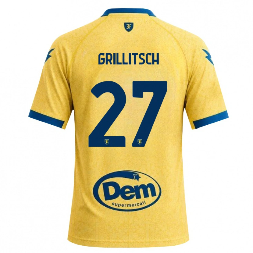 Danxen Mujer Camiseta Florian Grillitsch #27 Caqui Negro Azul 1ª Equipación 2026/27 La Camisa