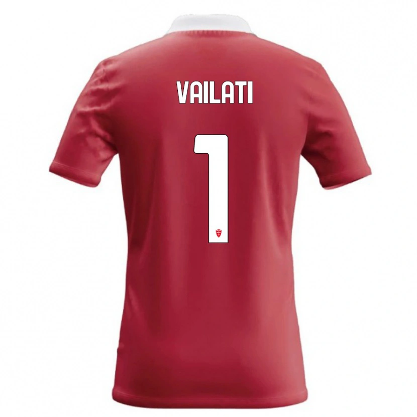 Danxen Mujer Camiseta Andrea Vailati #1 Rojo Blanco 1ª Equipación 2026/27 La Camisa