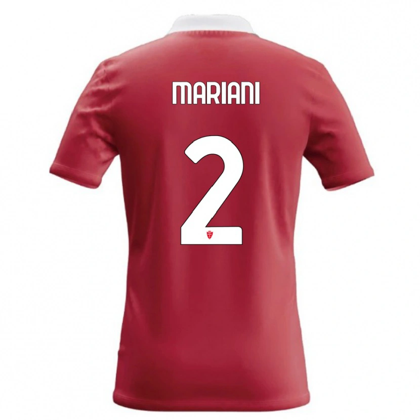 Danxen Mujer Camiseta Christian Mariani #2 Rojo Blanco 1ª Equipación 2026/27 La Camisa