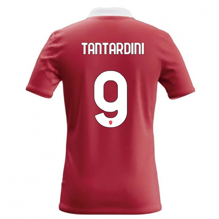 Danxen Mujer Camiseta Tommaso Tantardini #9 Rojo Blanco 1ª Equipación 2026/27 La Camisa