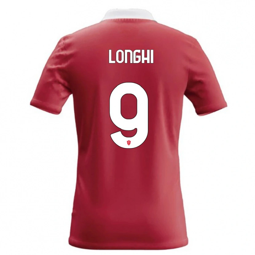 Danxen Mujer Camiseta Jordan Longhi #9 Rojo Blanco 1ª Equipación 2026/27 La Camisa