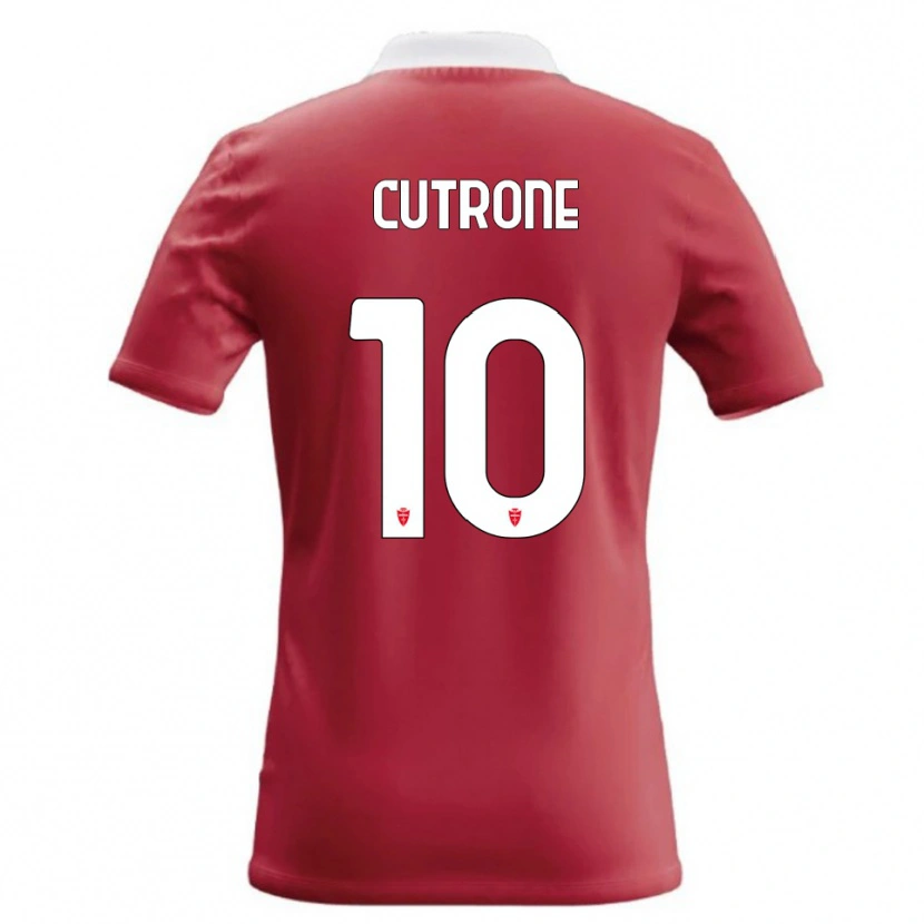 Danxen Mujer Camiseta Patrick Cutrone #10 Rojo Blanco 1ª Equipación 2026/27 La Camisa
