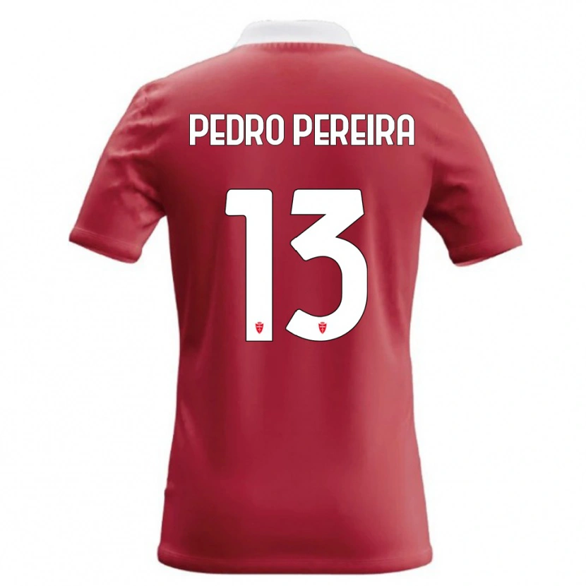 Danxen Mujer Camiseta Pedro Pereira #13 Rojo Blanco 1ª Equipación 2026/27 La Camisa